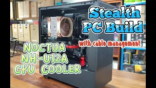 STEALTH BUILD | Intel Core i9-12900k x Noctua NH-U12A (Time-lapse) | PCB-29