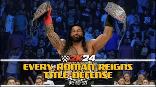 Every Roman Reigns Championship Defense on WWE 2K24 - Part 2