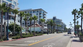 Downtown Oceanside, California - Virtual Walk - 4K - Oceanside Pier and Mission Avenue