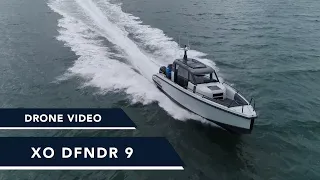 XO DFNDR 9 Drone Video - An all-weather multi-purpose boat aimed at tackling rough seas with ease