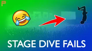 TOP 15 STAGE DIVE FAILS!