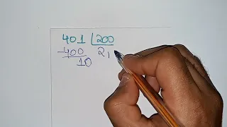 🤔Você consegue resolver essa divisão? 401÷200