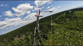 2023 07 08 Paragliding Černá hora s manželkou Anetkou