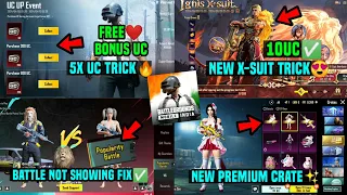 UC UP EVENT BGMI KAISE LE/ NEW X SUIT CRATE OPENING TRICK/ POP BATTLE NOT SHOWING/ NEW PREMIUM CRATE