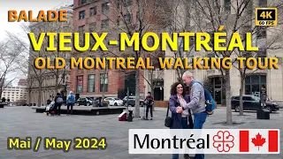 [4K] Balade au Vieux-Montréal / Old-Montreal Walking tour