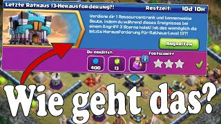 WIE GEHT DAS? GANZ EASY - Letzte Rathaus 13-Herausforderung?! | CoC | Clash of Clans