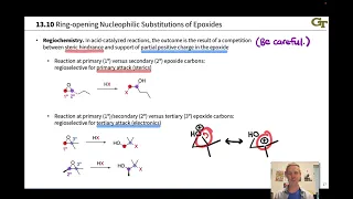 Ring Opening of Epoxides Under Acidic Conditions