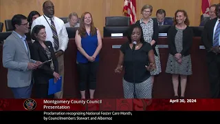 Proclamation recognizing National Foster Care Month, by Councilmembers Stewart and Albornoz