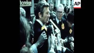 SYND28/04/71 JOHN LINDSAY SPEAKS TO PEOPLE ON DEMONSTRATION