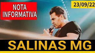 Show de Eduardo Costa em Salinas MG 23/09/22(23 de setembro de 2022) Aniversário da cidade 135 anos