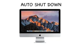 How to schedule auto Shut down on mac os?