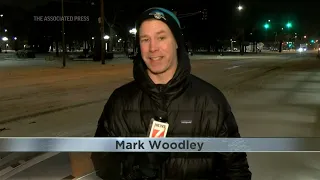 TV sports anchor braves the cold weather shift