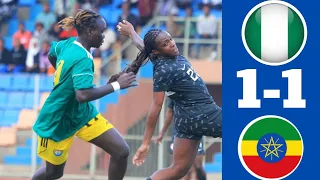 NIGERIA VS ETHIOPIA (1-1) | CAF WOMEN'S OLYMPIC QUALIFIERS | PARIS 2024.