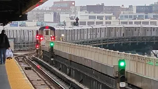 NYC Subway IRT/BMT: (7)(N)(W) Trains at Queensboro Plaza PM Rush Hour Action (R68/A,R46,R188) ⚠️