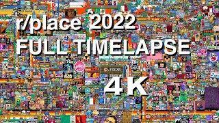 /r/place Reddit Place - 4K Full timelapse 2022