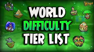 Wizard101: WORLD DIFFICULTY TIER LIST! (UPDATED)