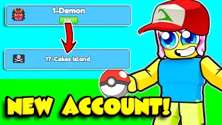 I Started a FRESH ACCOUNT and FINISHED ANIME CATCHING SIMULATOR!!!