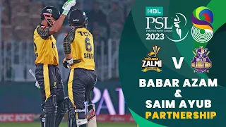 Superb Partnership By Babar Azam & Saim Ayub | Peshawar vs Quetta | Match 25 | HBL PSL 8 | MI2T