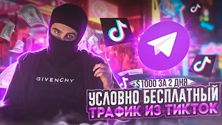 1000$ за два дня на трафике из Тик-Ток | УБТ в 2024