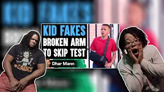 KID FAKES Broken Arm To SKIP TEST ft. @Lethal Shooter |by Dhar Mann | Reactmas Day 10