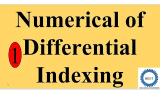 Numerical of Differential Indexing Steps for Differential Indexing