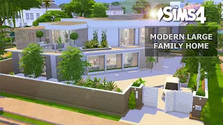 Modern Large Family Home | No CC | Artworks | Stop Motion | Sims 4 Video