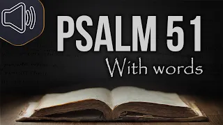 Psalm 51 KJV Audio Bible reading | A Prayer of Repentance