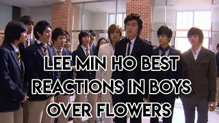Lee min ho (Gumpyo) reactions in shinwa school (boys over flowers)