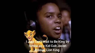 I Just Can't Wait to Be King by Simba as a Kid Cub Jason Weaver Song Lion King