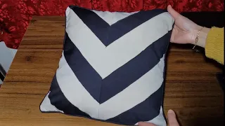 How to make stylish Cushion cover with piping and zip attached