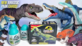 UNBOXING NEW JURASSIC WORLD DINOSAURS! Spinosaurus, T-Rex, Elasmosaurus, Scutosaurus, Allosaurus