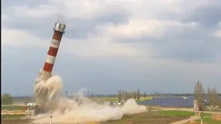 Дополнено. Подрыв трубы советских времён. Крепость кладки