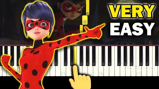 Miraculous Ladybug - Theme - VERY EASY Piano tutorial