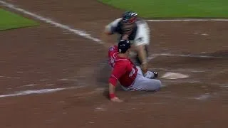 WSH@ATL: Safe call at the plate overturned in 11th