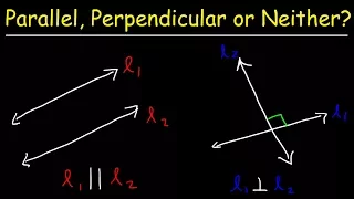 How To Tell If Two Lines Are Parallel, Perpendicular, or Neither?