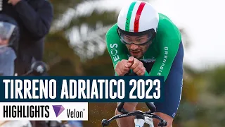 Torrential Rain | Tirreno Adriatico 2023 Stage 1 highlights