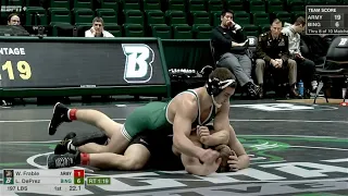 197lbs Lou DePrez (Binghamton) vs Wolfgang Frable (Army)