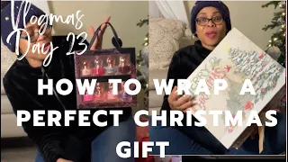 Vlogmas Day 23 | Christmas Gift Wrapped | How to wrap a perfect Christmas gifts #christmas2022