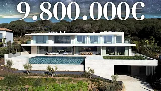 Touring a €9,800,000 ULTRA Modern MEGA MANSION with Insane Sea views ! Sotogrande, Spain!