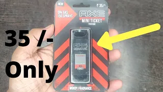 New Axe Mini Ticket Perfume and Woody Fragrance and Review in Hindi and best long lasting perfume