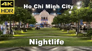 4K HDR | Ho Chi Minh City Nightlife Walking Tour | Vietnam 2023 - With Spatial Audio