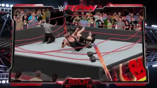 WWE 2K17 - Braun Strowman & Big Show Destroy The Ring