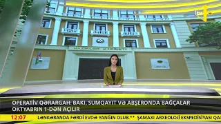 Operativ Qərargah: Bakı, Sumqayıt və Abşeronda bağçalar oktyabrın 1-dən açılır