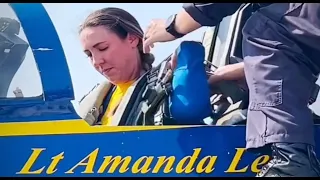 First Female Blue Angels F-18 Pilot: Lt Amanda Lee