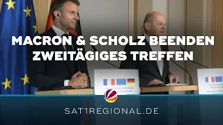 Macron und Scholz beenden Klausurtagung in Hamburg