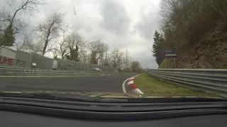 Nürburgring / Touristenfahrten / Mercedes CLK 18.04.21 .....übler Flüssigkeitsverlust.......