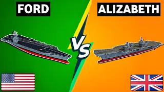 HMS Queen Elizabeth VS USS Gerald R Ford Carrier