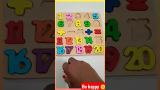 Number Counting video for kids | Amazing Number count puzzle for kids & Baby #shorts  #puzzle