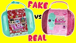 LOL Surprise Bigger Surprise Under Wraps (Series 4) FAKE vs REAL DOLL OPENING! Did We Find A BOY?