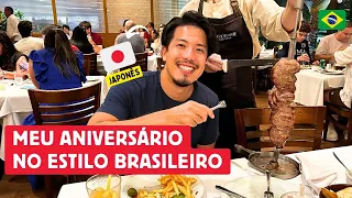 Comemorei meu aniversário no Brasil